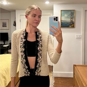 Carolina Herrera XS sweater with embellishments